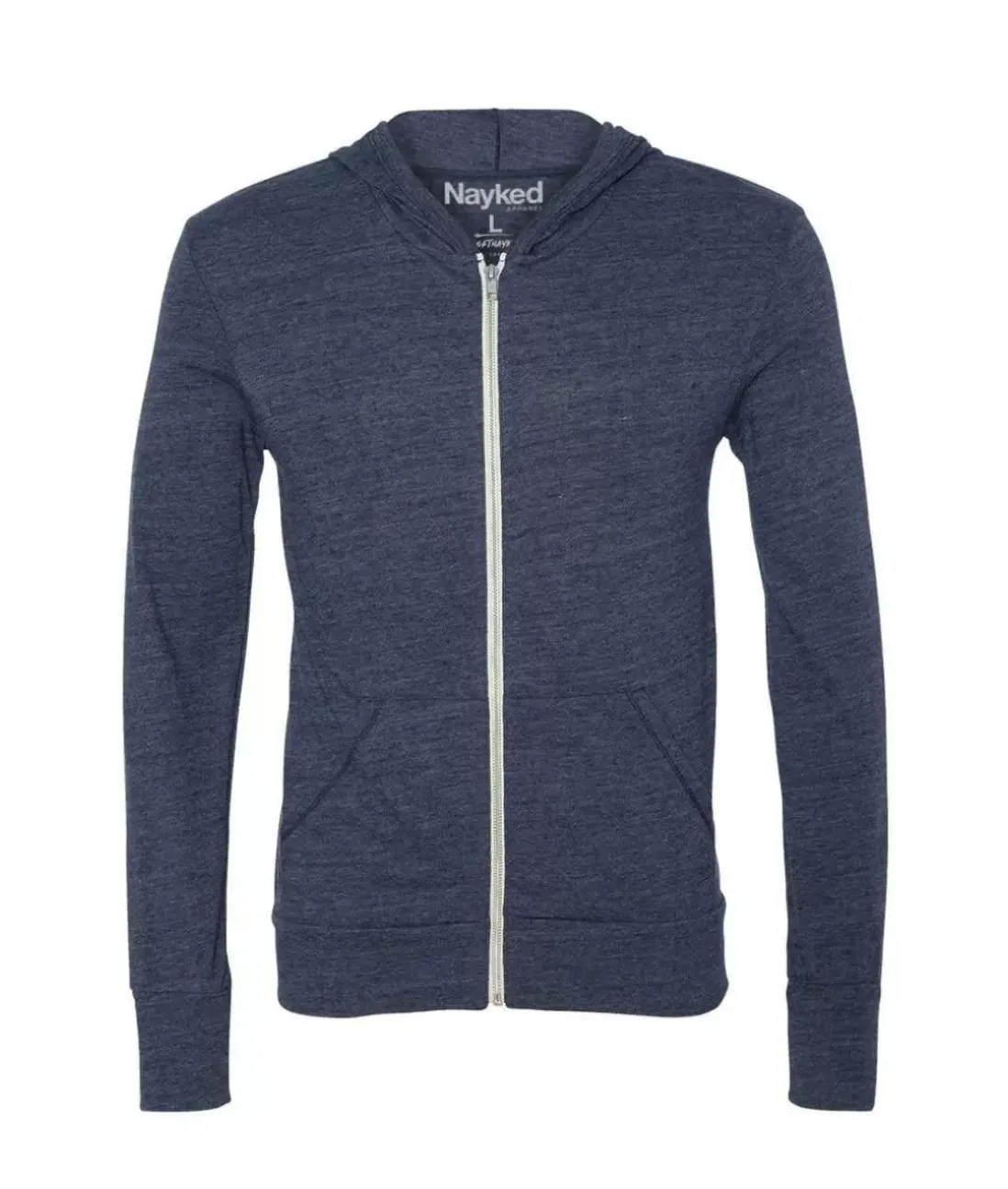 Men Nayked Apparel Hoodies & Sweatshirts>Men'S Ridiculously Soft Vintage Recycled Full-Zip Hooded T-Shirt