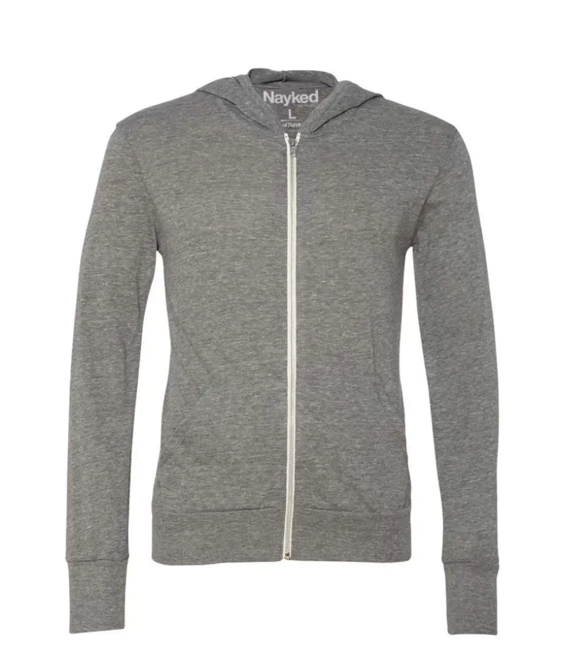 Men Nayked Apparel Hoodies & Sweatshirts>Men'S Ridiculously Soft Vintage Recycled Full-Zip Hooded T-Shirt