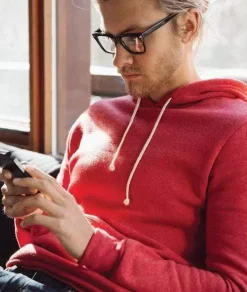 Men Nayked Apparel Hoodies & Sweatshirts>Men'S Ridiculously Soft Vintage Recycled Fleece Hoodie
