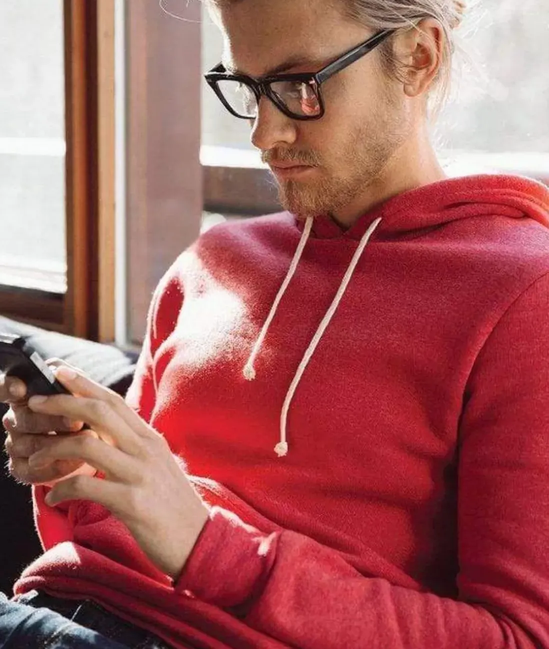 Men Nayked Apparel Hoodies & Sweatshirts>Men'S Ridiculously Soft Vintage Recycled Fleece Hoodie