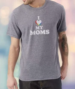 Men Nayked Apparel T-Shirts>Men'S Ridiculously Soft Vintage Graphic T-Shirt | I Love My Moms