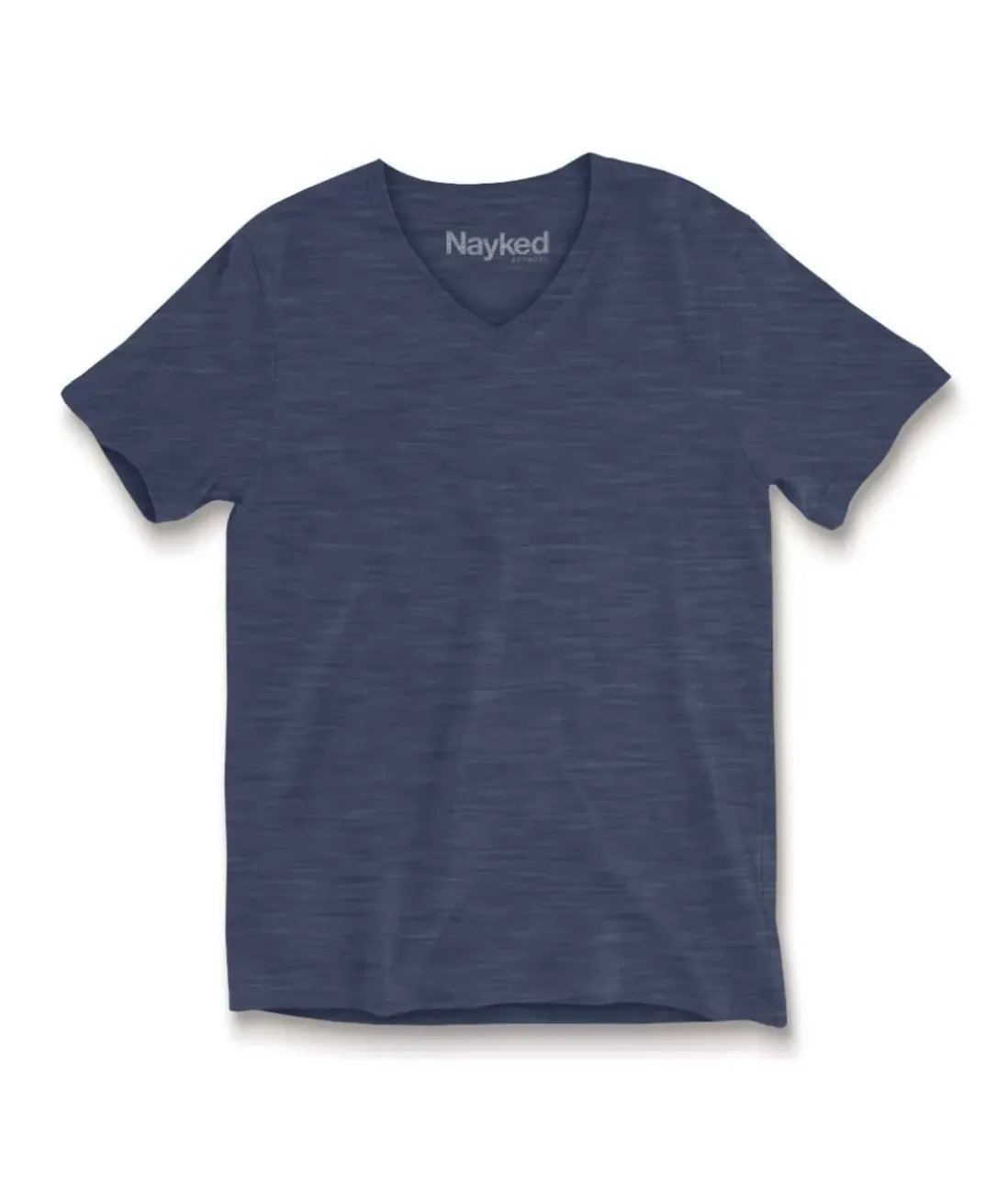 Men Nayked Apparel T-Shirts>Men'S Short Sleeve Slub Jersey V-Neck T-Shirt