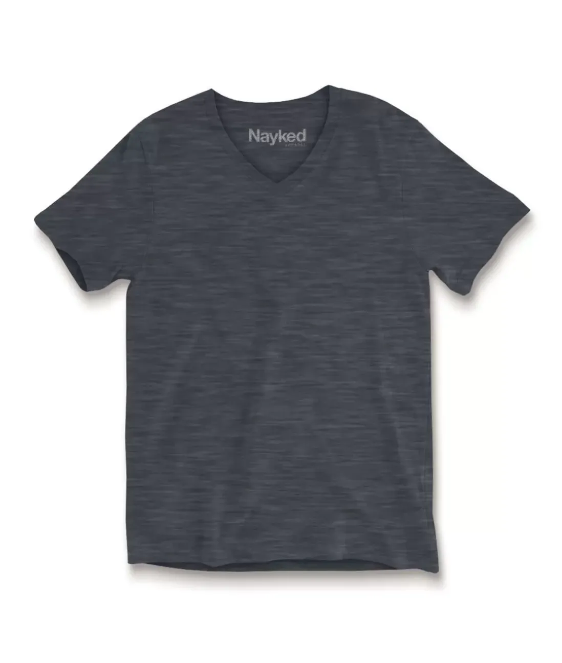 Men Nayked Apparel T-Shirts>Men'S Short Sleeve Slub Jersey V-Neck T-Shirt