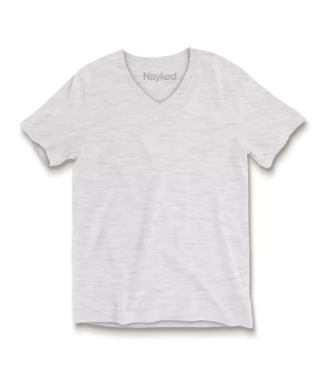 Men Nayked Apparel T-Shirts>Men'S Short Sleeve Slub Jersey V-Neck T-Shirt