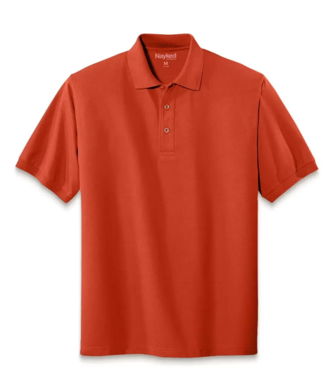 Men Nayked Apparel Polos>Men'S Soft Big Pique Polo Shirt