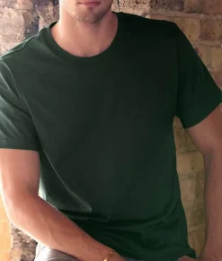 Men Nayked Apparel Shirts>Men'S Soft Garment Washed 100% Cotton Short Sleeve T-Shirt