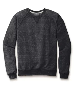 Men Nayked Apparel Hoodies & Sweatshirts>Men'S Soft Snow Heather French Terry Raglan Pullover Sweatshirt