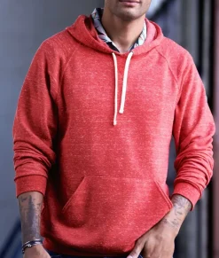 Men Nayked Apparel Shirts>Men'S Soft Snow Heather French Terry Hoodie