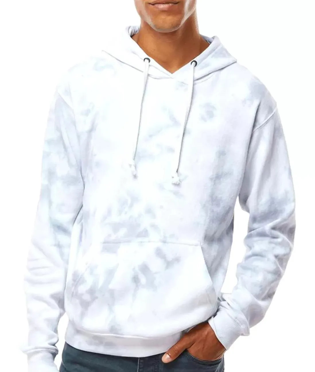 Men Nayked Apparel Shirts>Men'S Soft Washed Tie Dye Fleece Hoodie