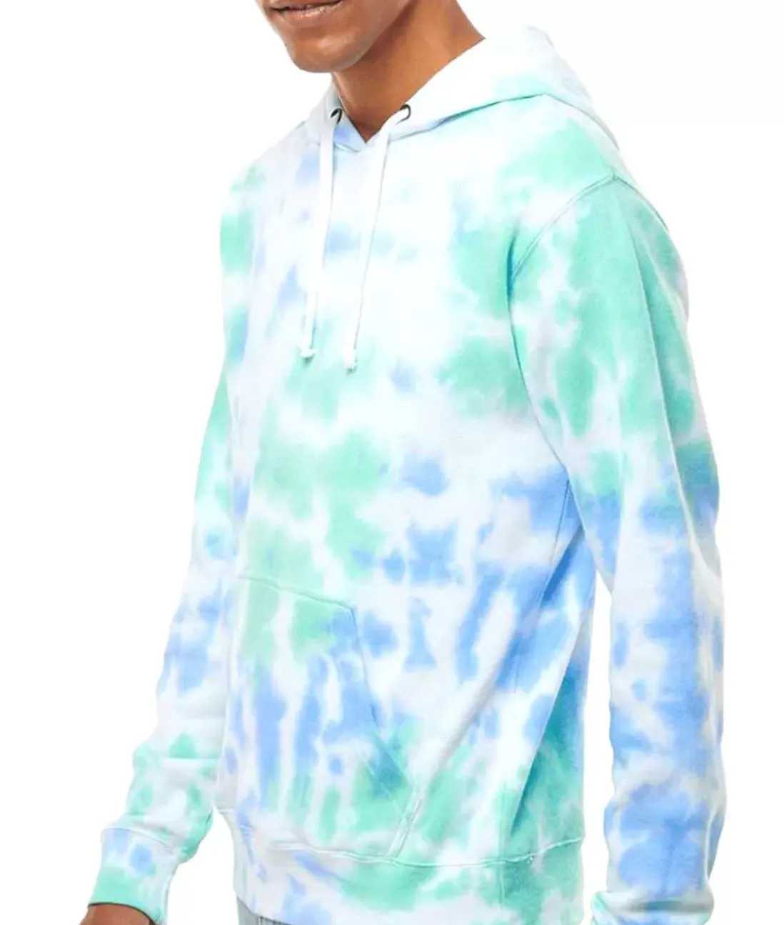 Men Nayked Apparel Shirts>Men'S Soft Washed Tie Dye Fleece Hoodie