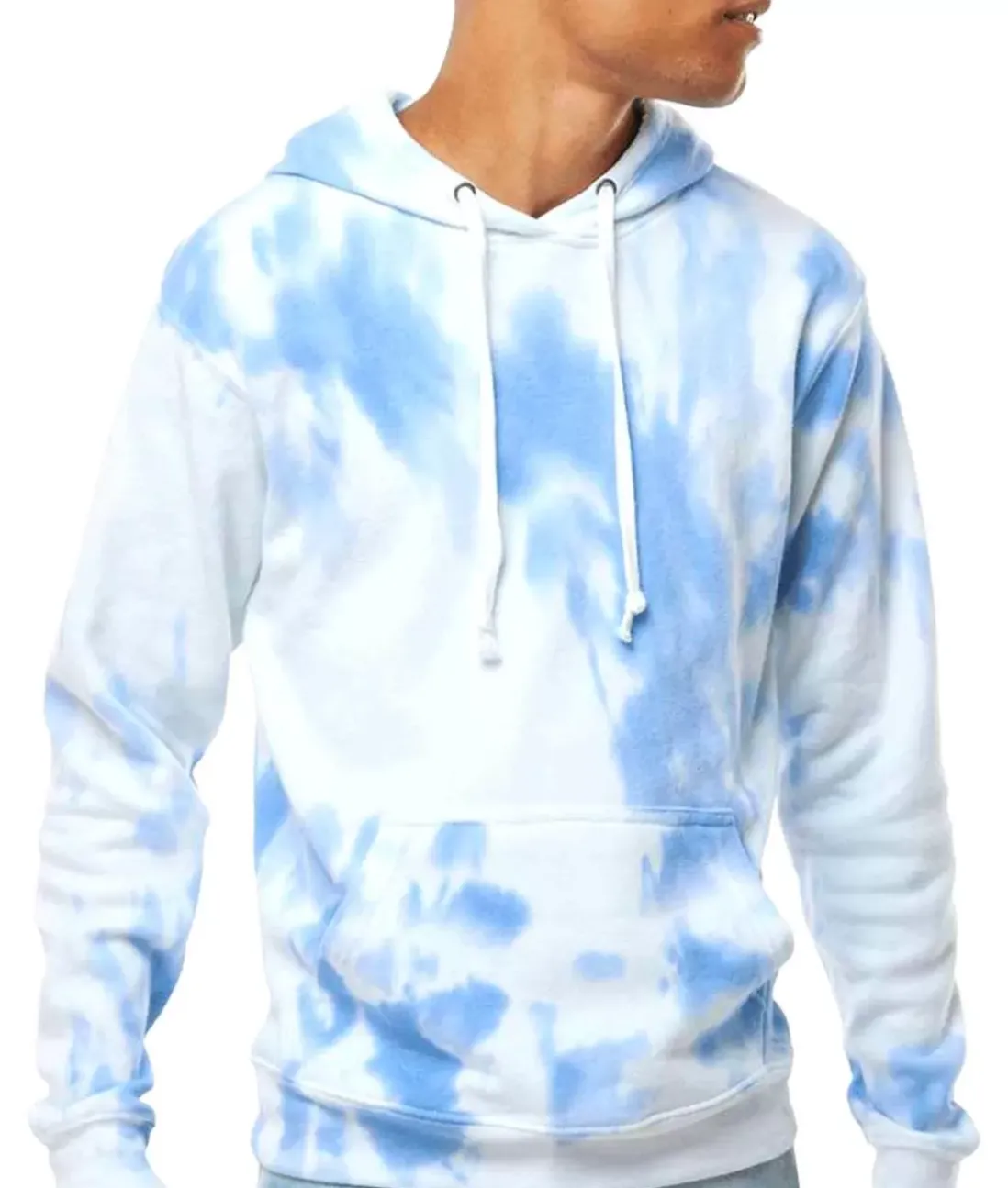 Men Nayked Apparel Hoodies & Sweatshirts>Men'S Soft Washed Tie Dye Fleece Hoodie