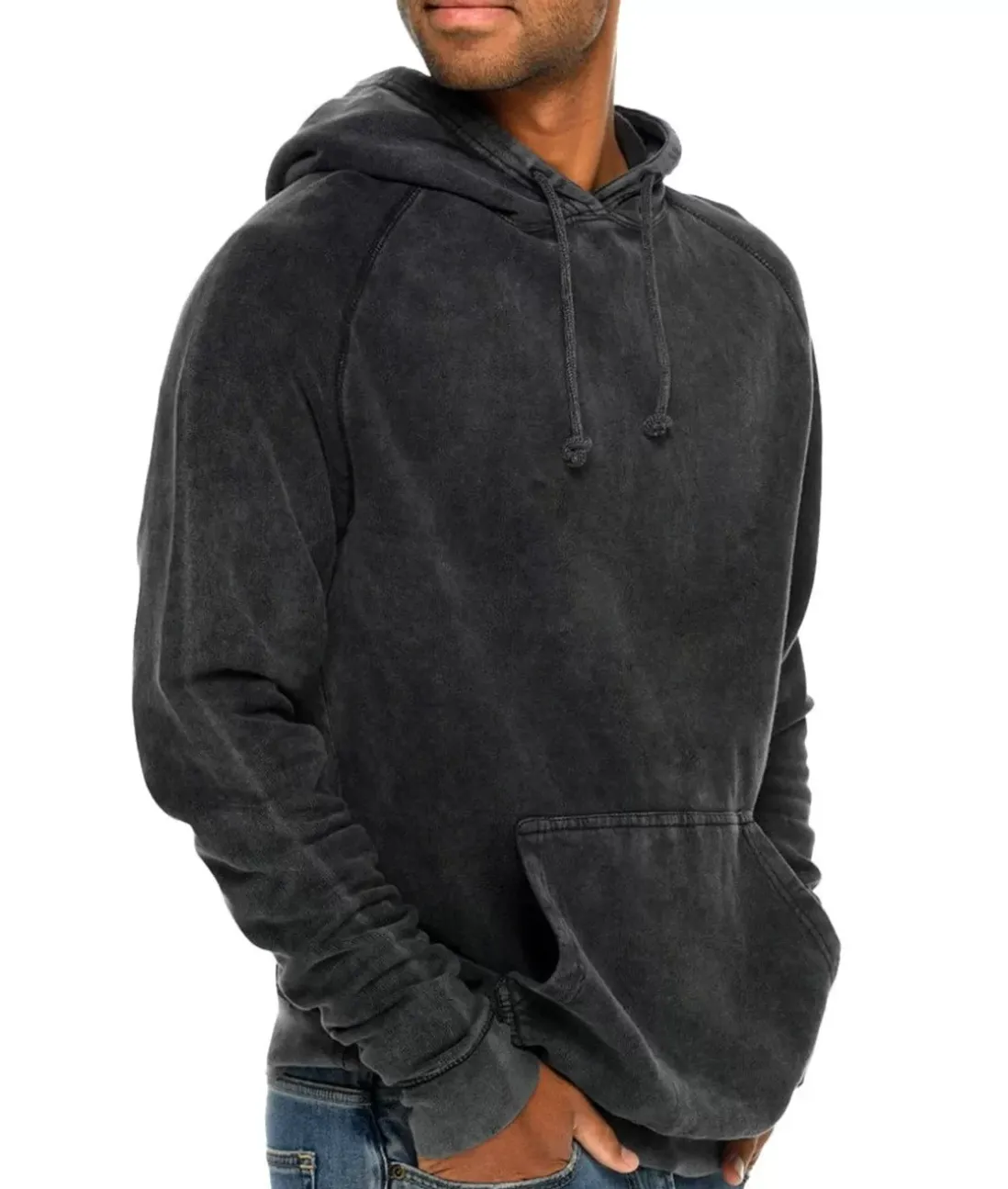 Men Nayked Apparel Shirts>Men'S Vintage Fleece Raglan Hoodie