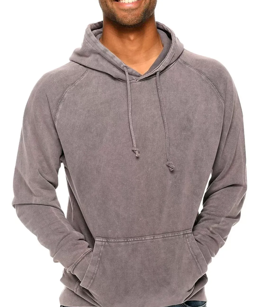 Men Nayked Apparel Shirts>Men'S Vintage Fleece Raglan Hoodie