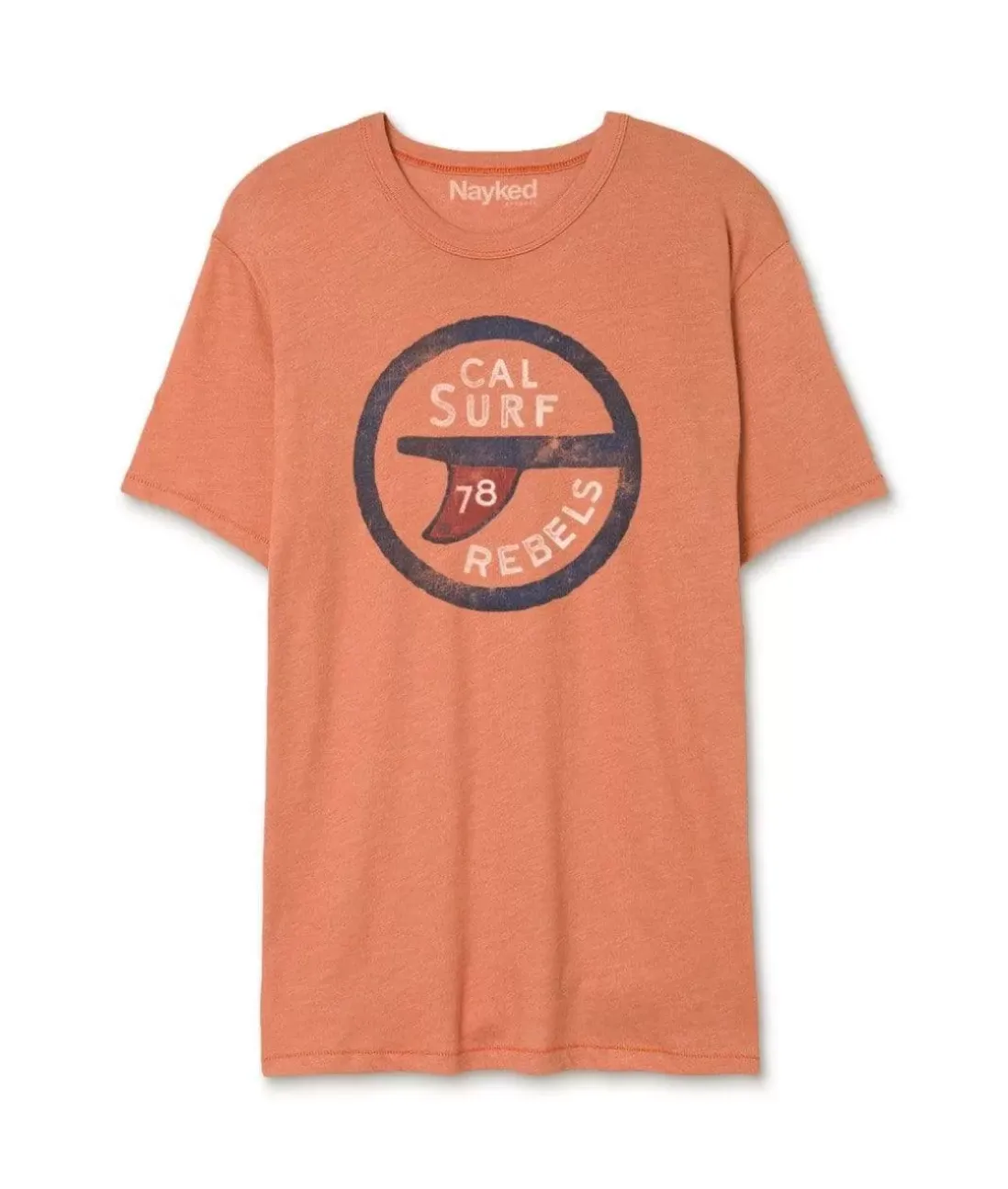 Men Nayked Apparel T-Shirts>Men'S Vintage Graphic Crew Neck T-Shirt | Surf Rebels