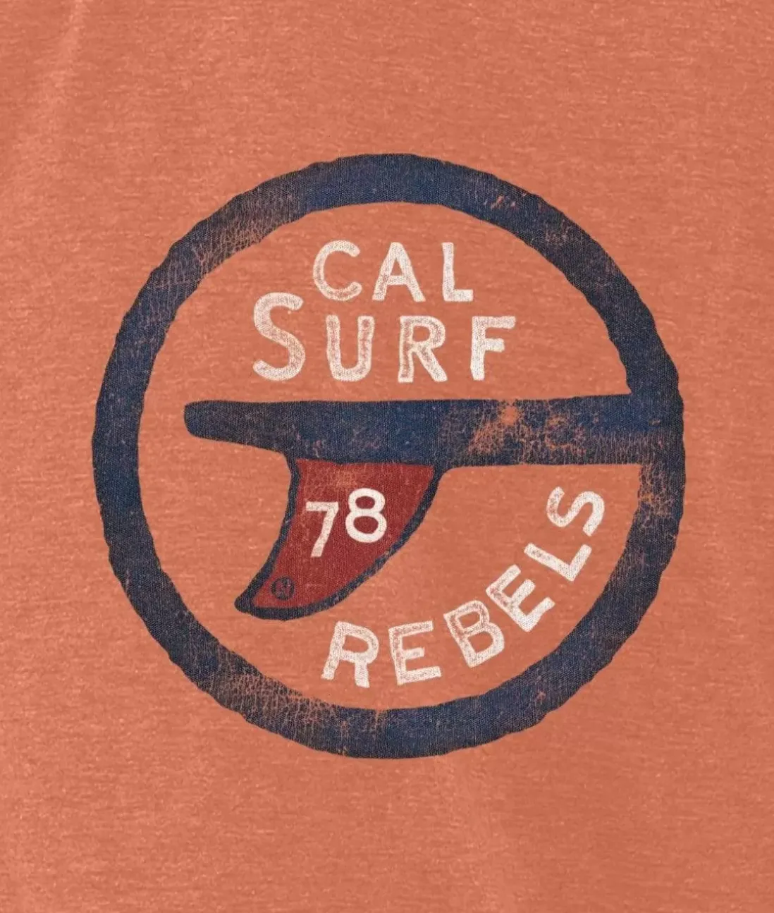 Men Nayked Apparel Shirts>Men'S Vintage Graphic Crew Neck T-Shirt | Surf Rebels
