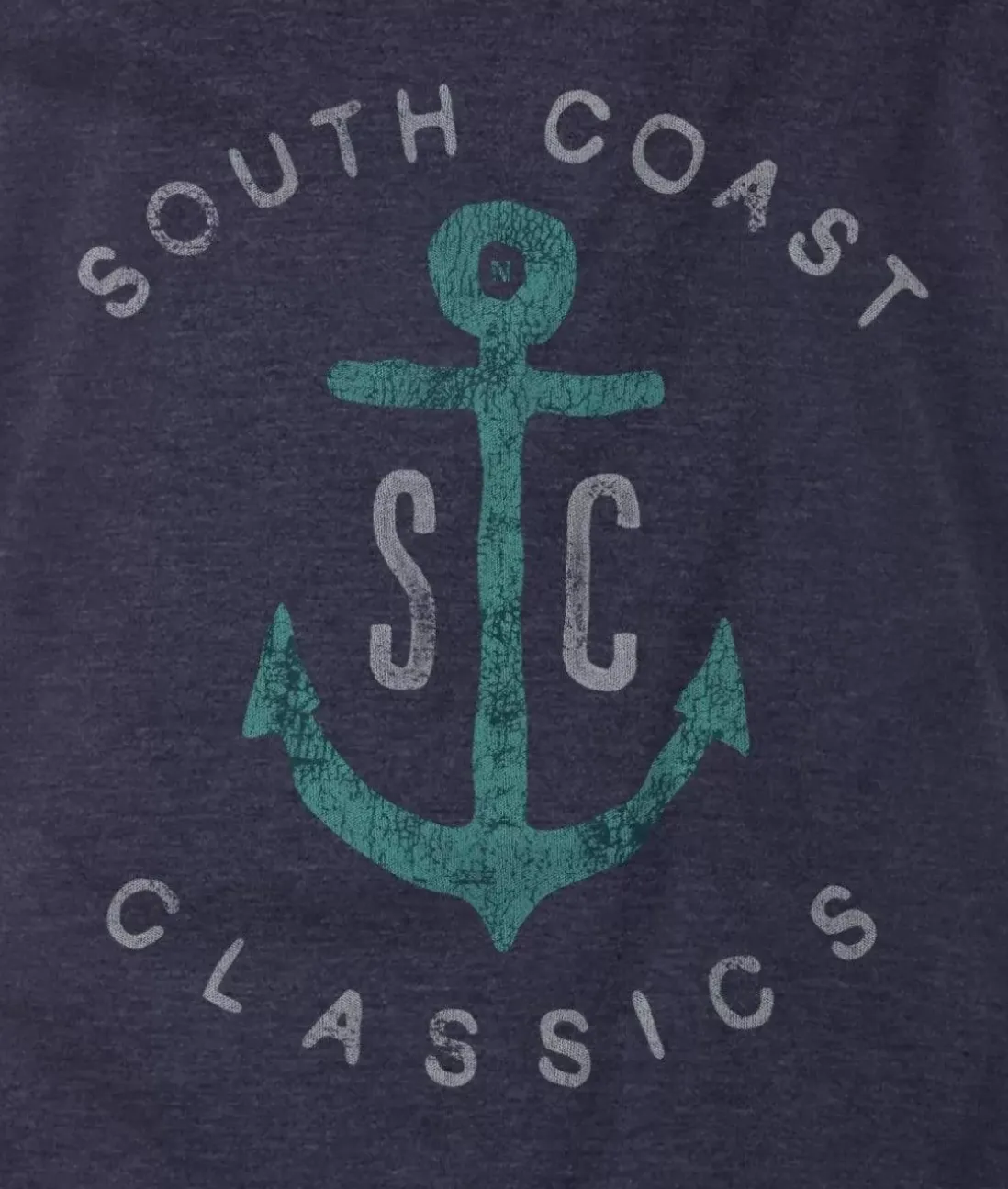 Men Nayked Apparel T-Shirts>Men'S Vintage Soft Cotton Poly Graphic T-Shirt | Sc Anchor