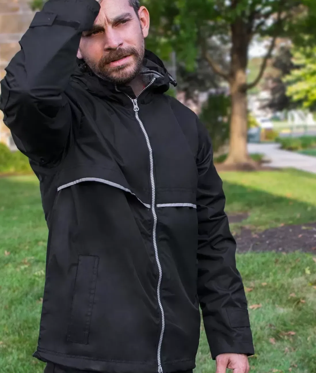 Men Nayked Apparel Outerwear>Men'S Water-Resistant Tech Jacket/Discontinued