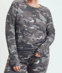 Women Nayked Apparel Hoodies & Sweatshirts>Real Women'S Plus Earth Print Pullover/Discontinued