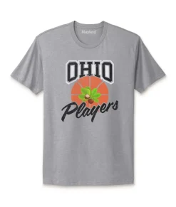 Women Nayked Apparel T-Shirts>Ridiculously Soft Cotton Graphic Tee | Ohio Players (Buckeye Leaf)