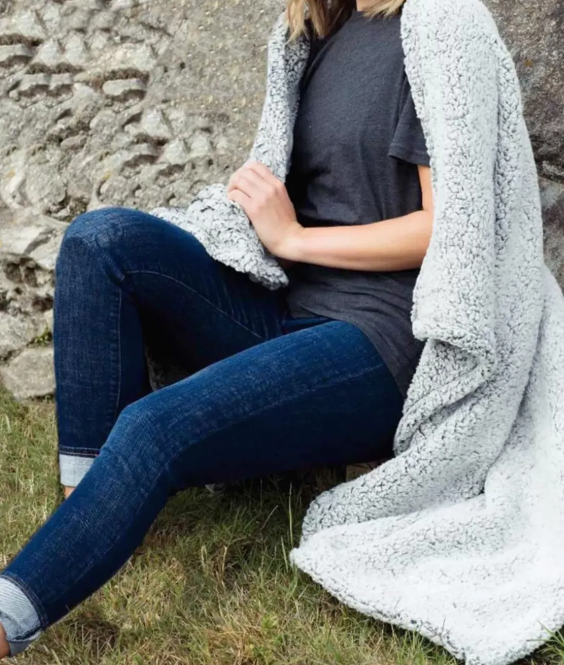 Men Nayked Apparel Accessories>Sherpa Blanket