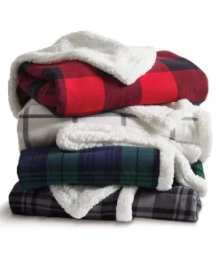 Women Nayked Apparel Accessories>Sherpa Flannel Blanket