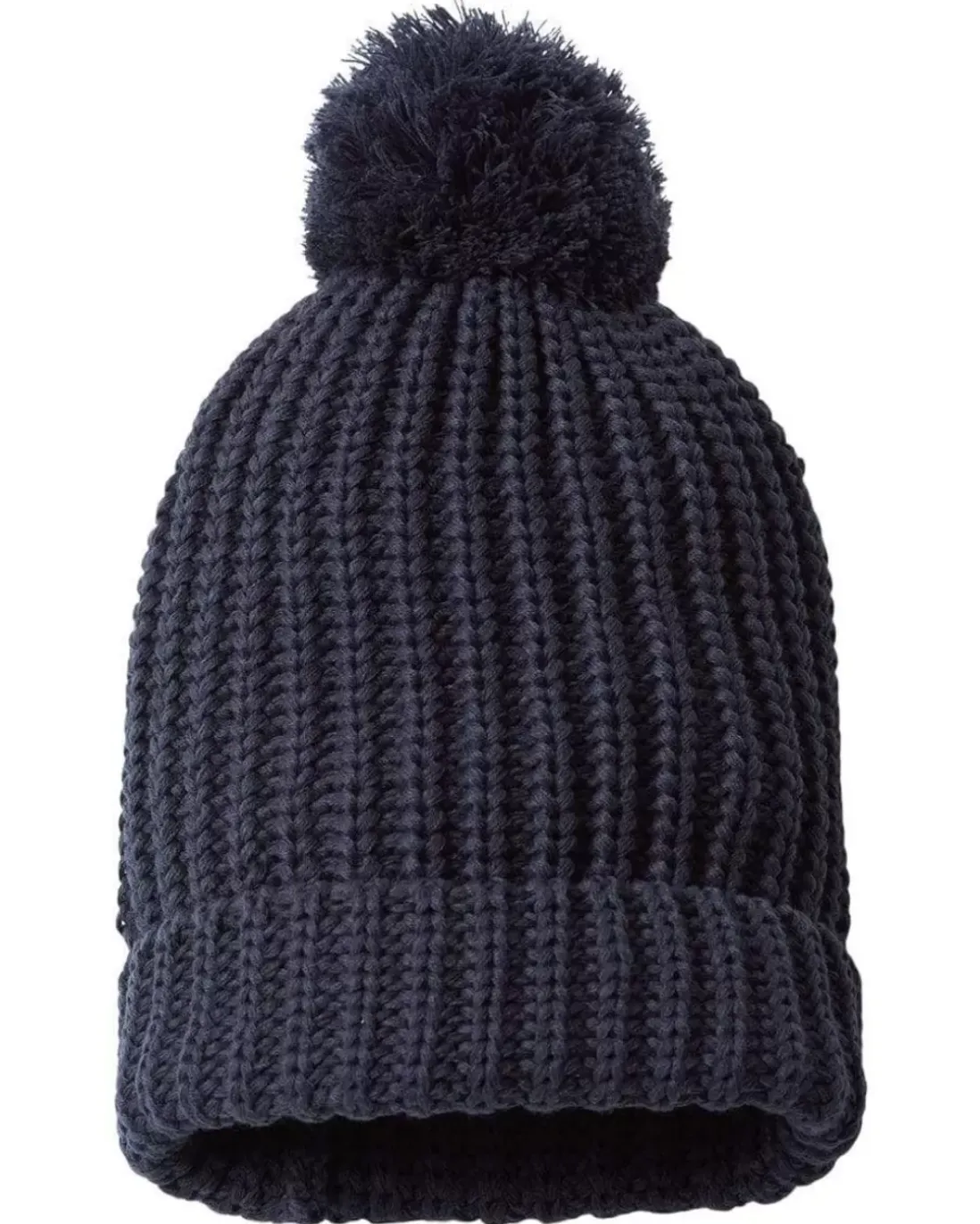 Women Nayked Apparel Accessories>Soft Chunky Knit Two-Tone Hat With Pom Pom And Solid Color Beanie With Pom Pom And Cuff