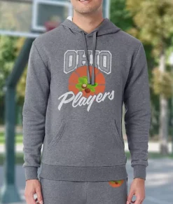 Women Nayked Apparel Athleisure>Soft Eco Friendly Graphic Hoodie | Ohio Players (Buckeye Leaf)