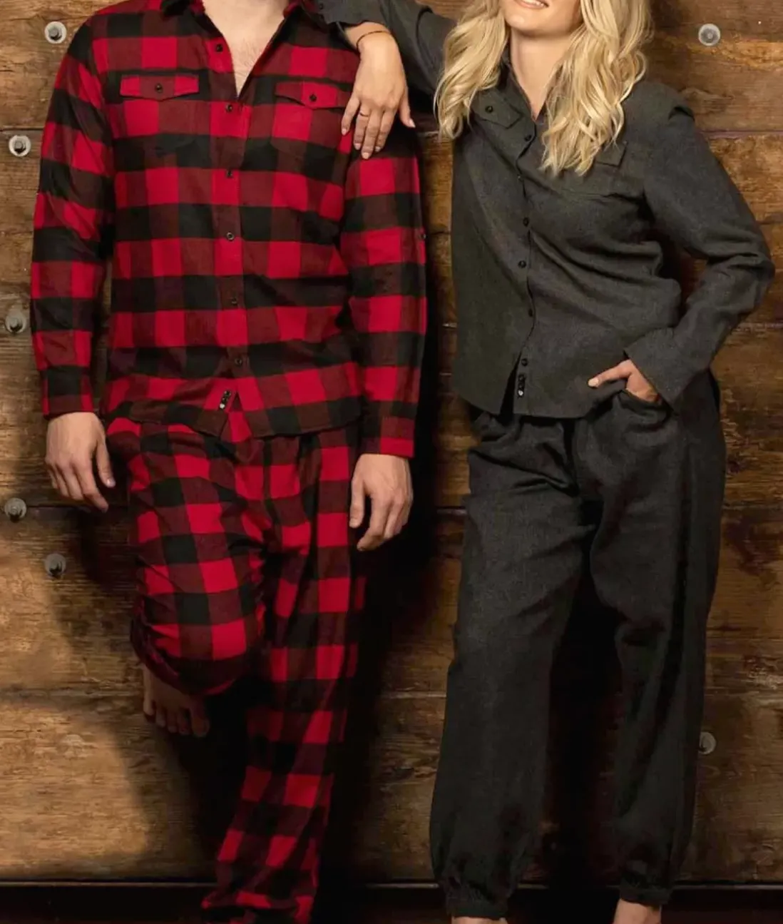 Women Nayked Apparel Bottoms Skirts & Dresses>Soft Unisex Flannel Jogger With Pockets