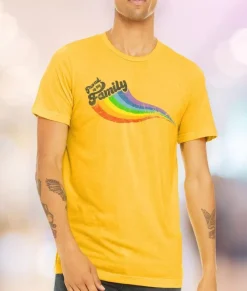 Men Nayked Apparel Shirts>Unisex Ridiculously Soft Lightweight Graphic T-Shirt | Proud Of My Family