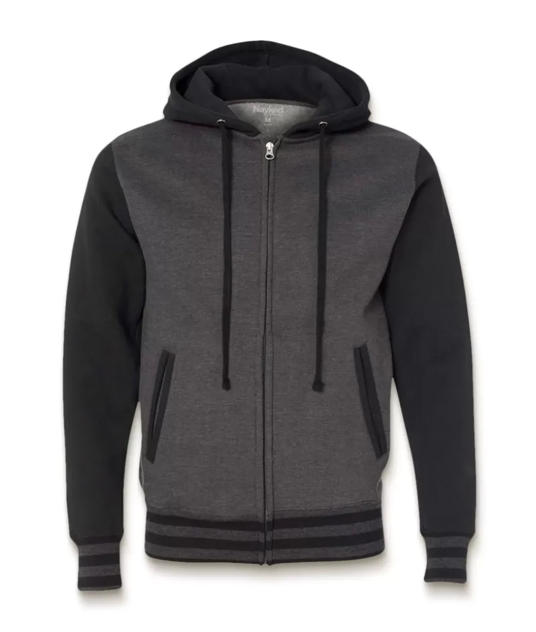 Men Nayked Apparel Hoodies & Sweatshirts>Varsity Full-Zip Hooded Fleece Jacket