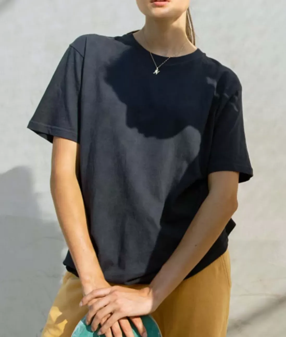 Women Nayked Apparel Tops>Women'S Deluxe Oversized 100% Cotton T-Shirt