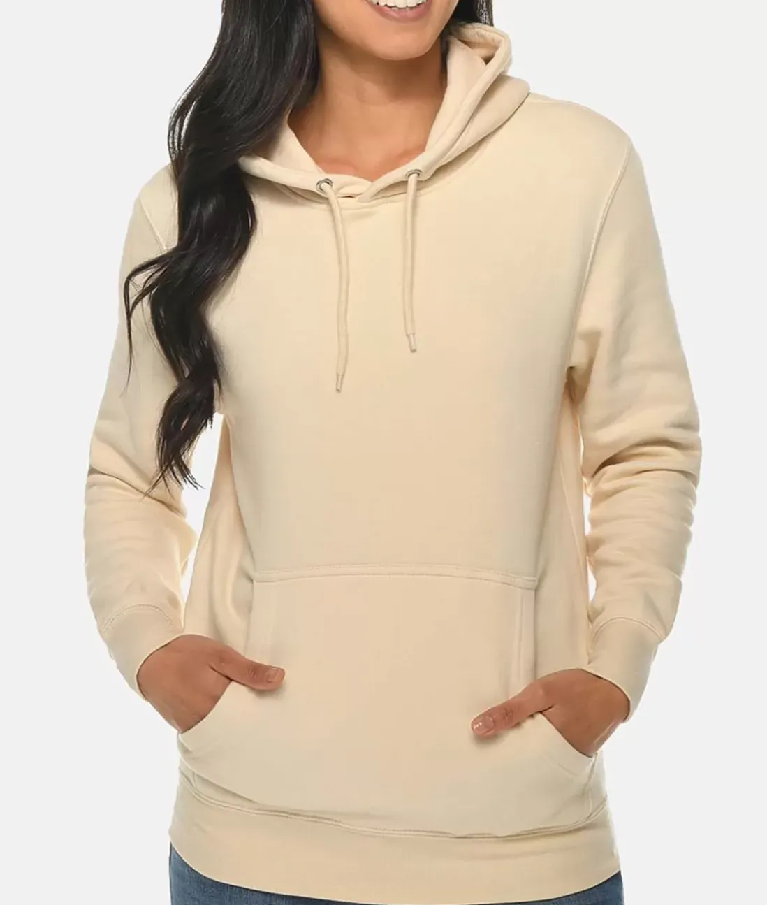 Women Nayked Apparel Tops>Women'S Midweight Oversized Premium Pullover Sweatshirt Hoodie