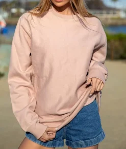 Women Nayked Apparel Tops>Women'S Oversized Soft Premium Heavyweight Cross-Grain Sweatshirt