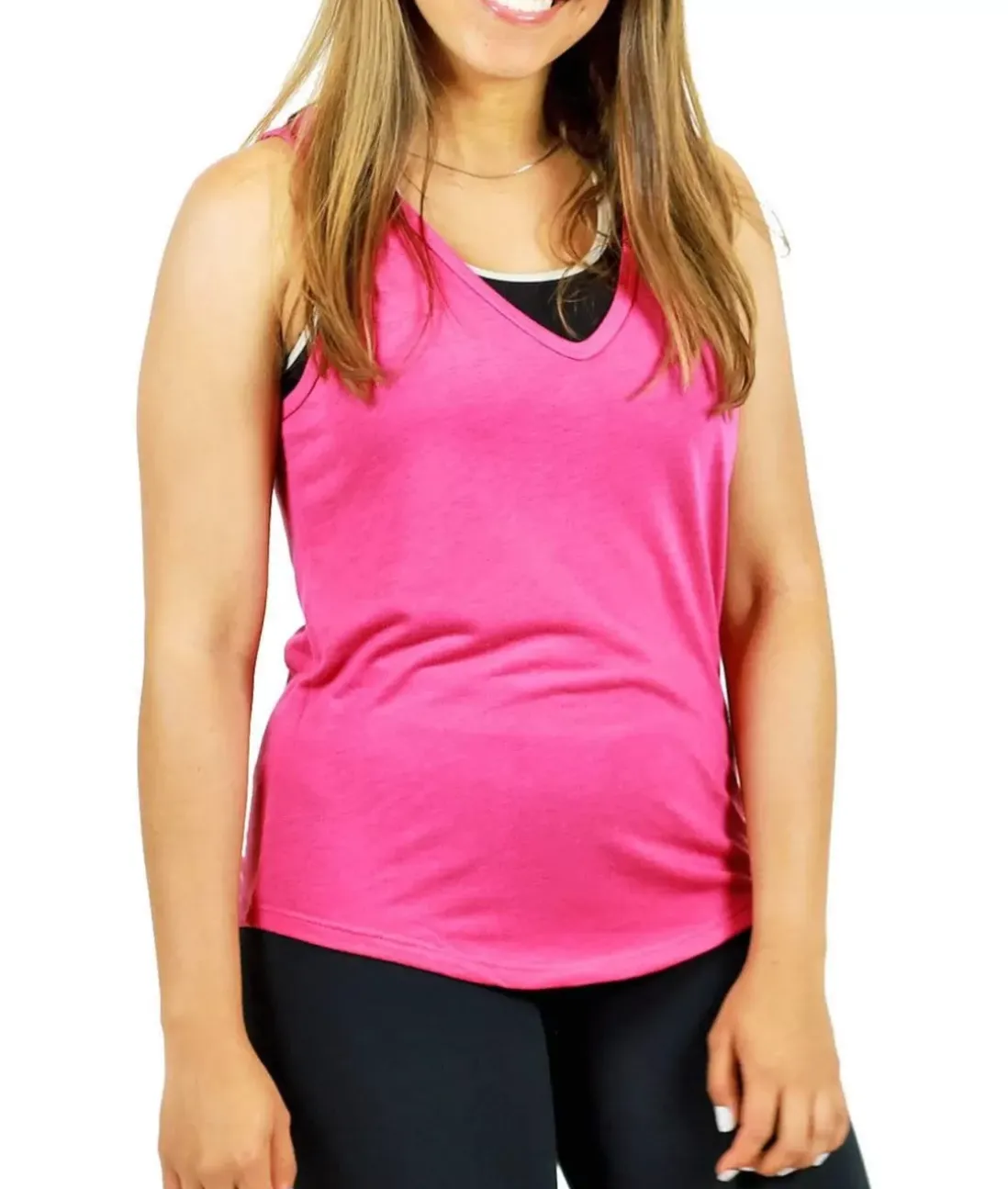 Women Nayked Apparel Tops>Women'S Ridiculously Soft Lightweight Flowy V-Neck Tank Top