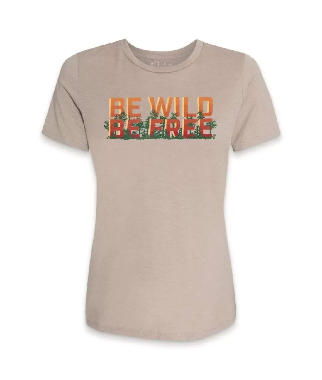 Women Nayked Apparel T-Shirts>Women'S Ridiculously Soft Midweight Graphic Tee | Be Wild, Be Free