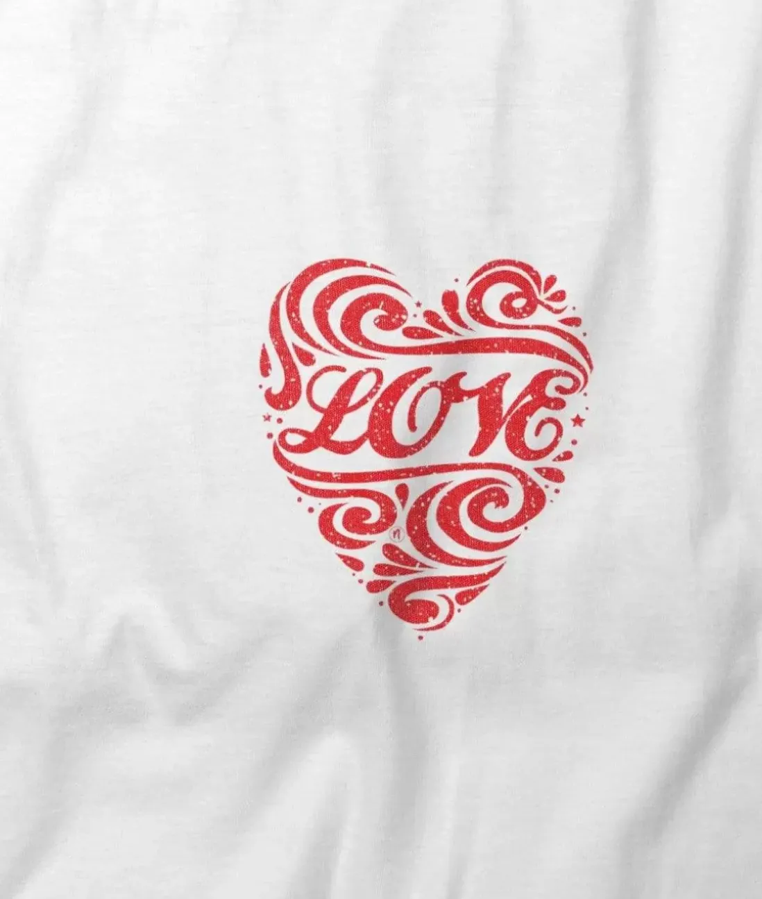 Women Nayked Apparel Tops>Women'S Ridiculously Soft Deep V Graphic Tee | Love Script
