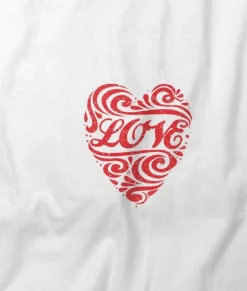 Women Nayked Apparel T-Shirts>Women'S Ridiculously Soft Deep V Graphic Tee | Love Script