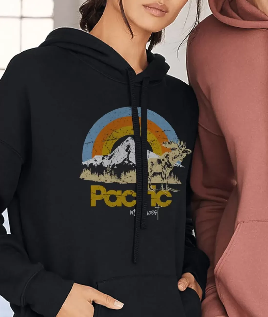 Women Nayked Apparel Tops>Women'S Ridiculously Soft Graphic Oversized Pullover Sweatshirt | Pacific Northwest