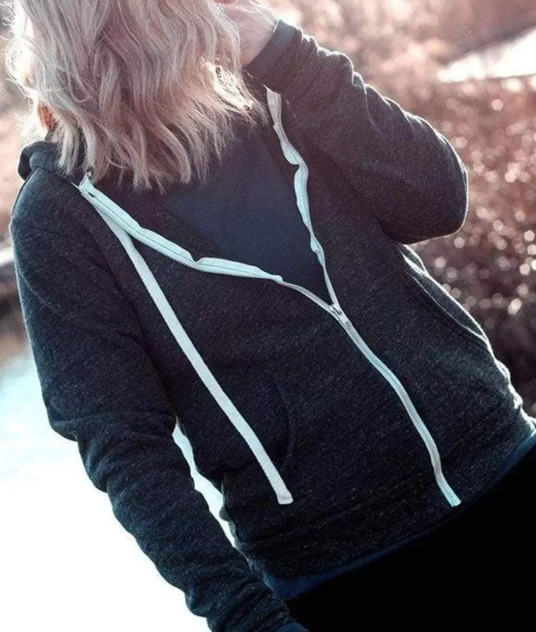 Women Nayked Apparel Tops>Women'S Ridiculously Soft Oversized Fleece Full-Zip Hoodie