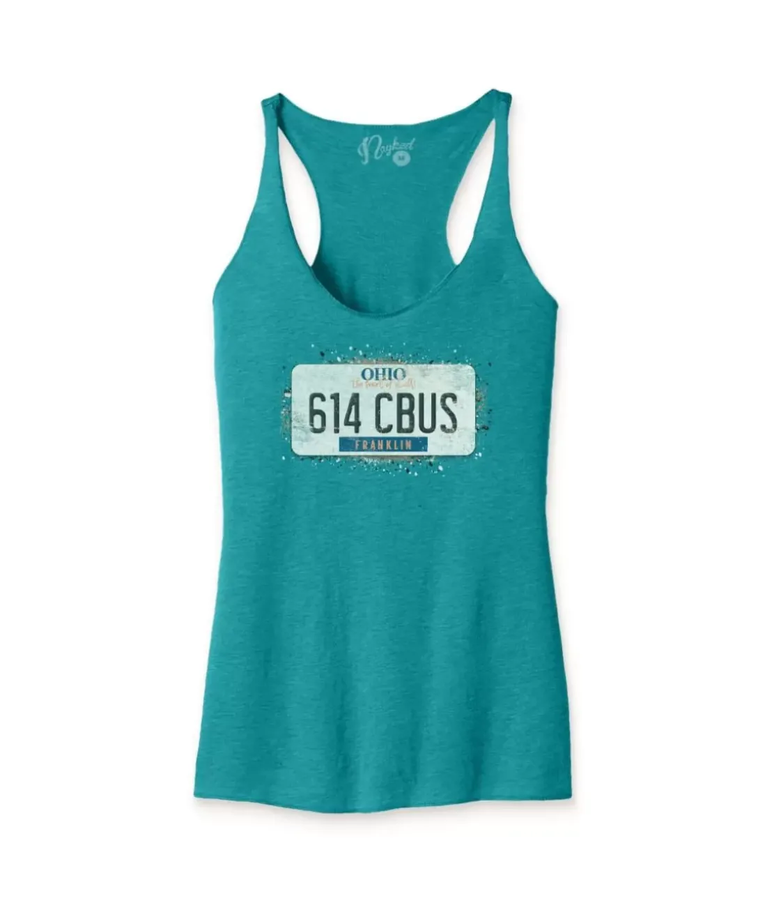 Women Nayked Apparel Tank Tops>Women'S Ridiculously Soft Lightweight Racerback Graphic Tank | 614 Cbus
