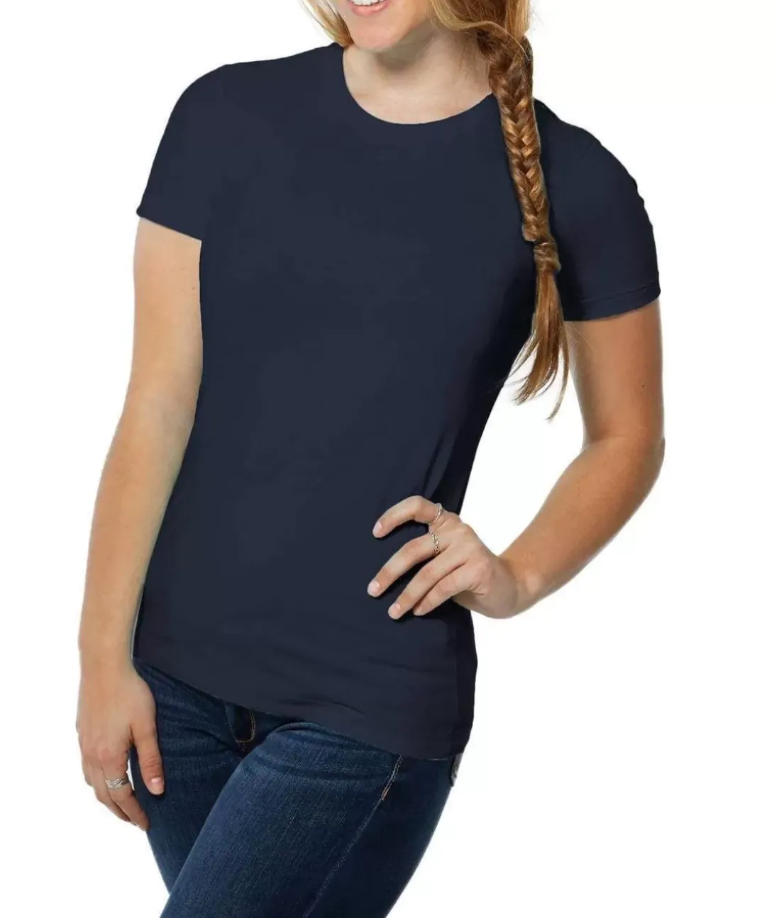 Women Nayked Apparel T-Shirts>Women'S Ridiculously Soft Boyfriend Crew T-Shirt