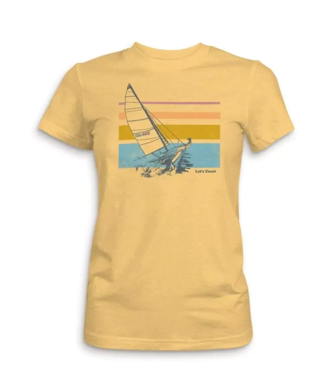 Women Nayked Apparel Tops>Women'S Ridiculously Soft Midweight Graphic Tee | Let'S Coast