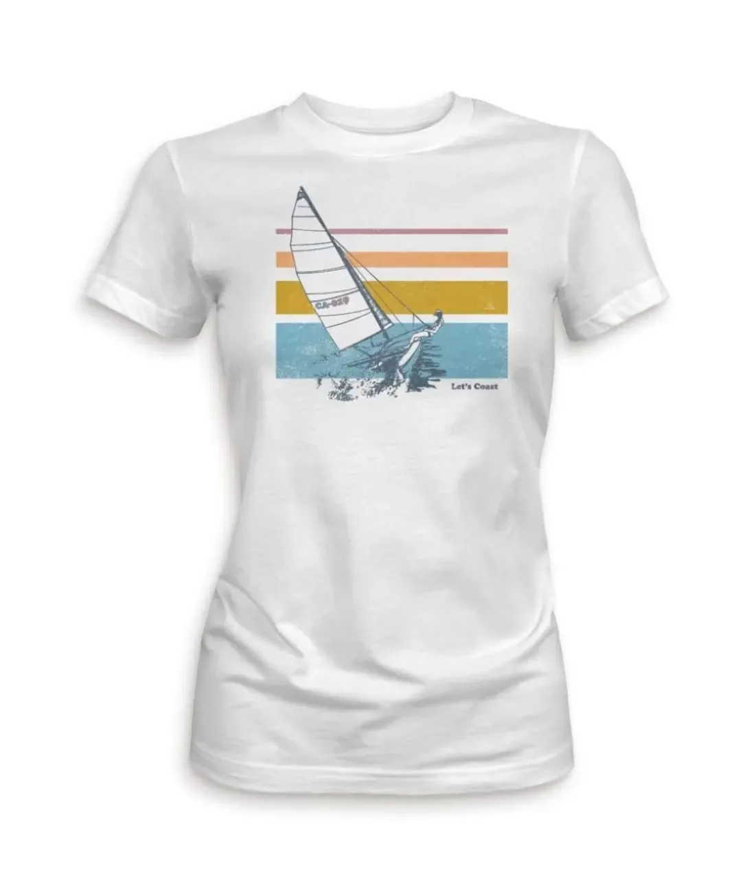 Women Nayked Apparel Tops>Women'S Ridiculously Soft Midweight Graphic Tee | Let'S Coast