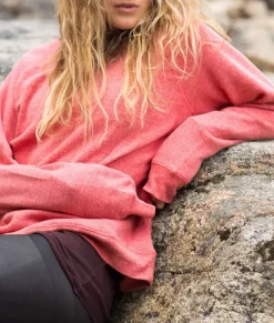 Women Nayked Apparel Athleisure>Women'S Ridiculously Soft Boyfriend Raglan Pullover