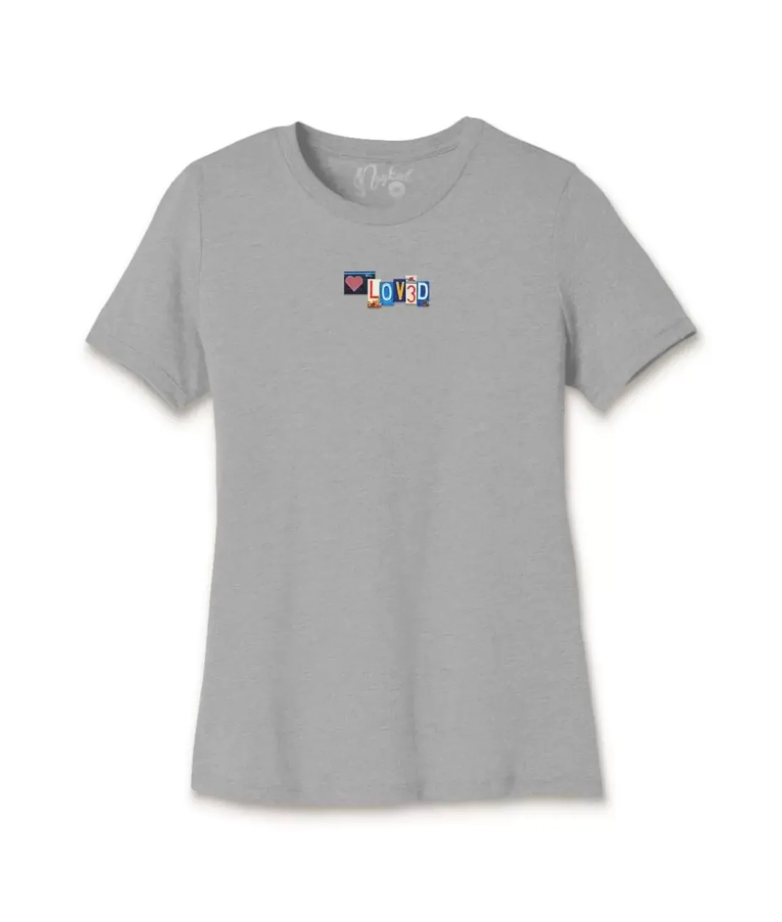 Women Nayked Apparel Tops>Women'S Ridiculously Soft Lightweight Graphic Tee | Loved