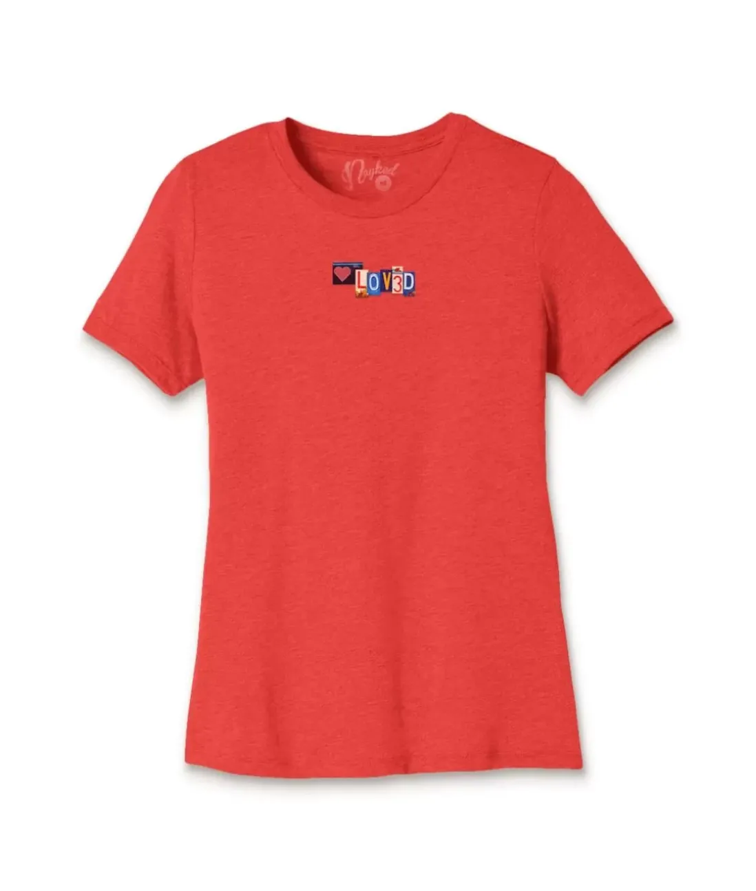Women Nayked Apparel Tops>Women'S Ridiculously Soft Lightweight Graphic Tee | Loved