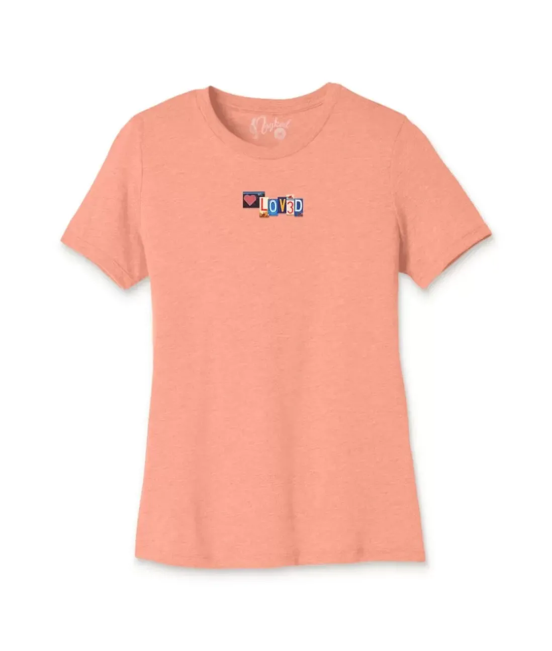 Women Nayked Apparel Tops>Women'S Ridiculously Soft Lightweight Graphic Tee | Loved