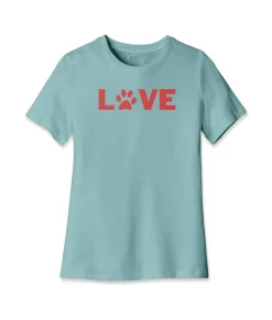 Women Nayked Apparel T-Shirts>Women'S Ridiculously Soft Midweight Relaxed Valentine'S Day Graphic T-Shirt | Love My Pet