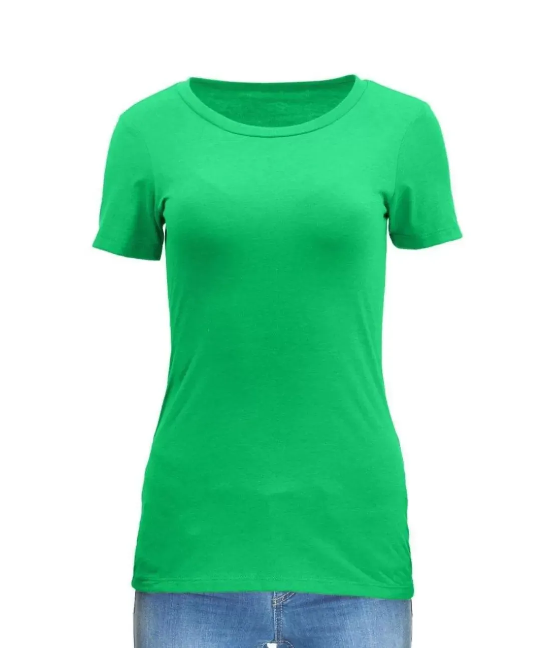 Women Nayked Apparel Tops>Women'S Ridiculously Soft Midweight Crew Neck T-Shirt