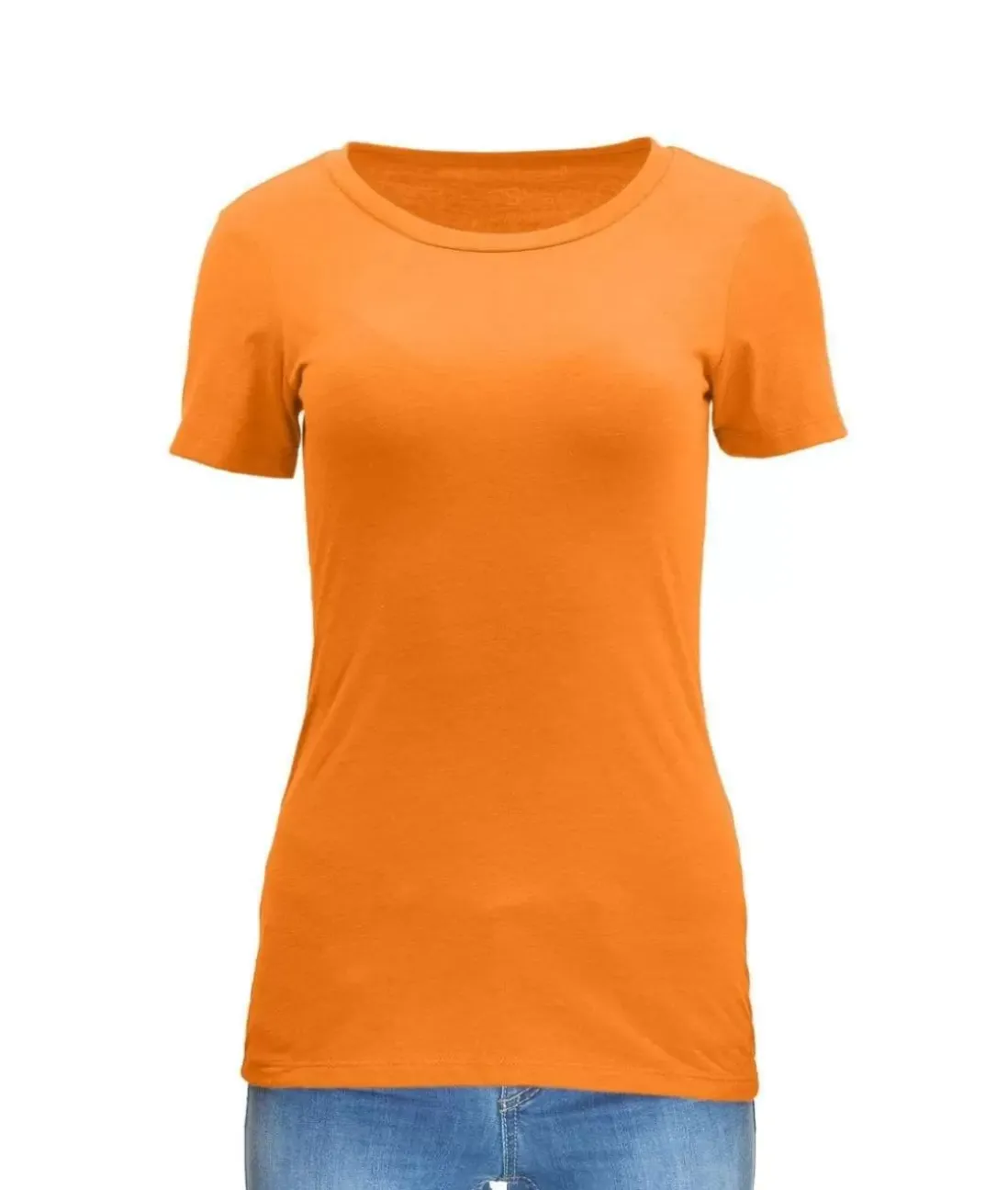 Women Nayked Apparel Tops>Women'S Ridiculously Soft Midweight Crew Neck T-Shirt